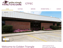 Tablet Screenshot of gtfamilyeyecare.com